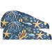 Watercolor Animals Under The Sea Hair Towel 2 Pack | Super Absorbent Quick Dry Hair Turbans for Women & Girls - Buy Online on GoSupps.com