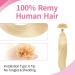 Beauty7 DIY Hair Extensions - 50 PC Remy Real Hair U-Tips 20 Inch Platinum Blonde #60 - 50cm Bonding Hair Extensions - Buy Online on GoSupps.com