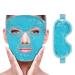 Cooling Ice Face Eye Mask for Reducing Puffiness, Bags Under Eyes,Sinus,Redness,Pain Relief,Dark Circles, Migraine,Hot/Cold Pack with Soft Plush Backing (Blue(1* Eye Mask+1*Face Mask)) Blue(1* Eye Mask+1*face Mask )