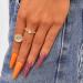 Sethexy Long Shiny Orange Ballerina Press-On Nails | 20pc Acrylic Coffin Nail Tips for Women & Girls | Bling Glitter False Fingernails - Buy Online on GoSupps.com