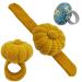Wrist Pin Cushion Pincushions Needlework DIY Handcraft Needles Holder for Sewing and Quilting Pop Snap Ring with 1 Elastic Strap Finger Ring Pincushions Pumpkin Shaped Yellow