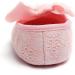 Cute Baby Girl Flower Shoes + Headband Set | Non-Slip Soft Toddler Shoes for Special Occasions | Christening and Wedding Party Shoes | 6-12 Months | Color Pink - Buy Online on GoSupps.com