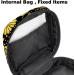MUOOUM Menstrual Pad Bag | Zipper Sanitary Napkin Bag for Women Girls | Golden Crane Fan Flower Design | Multi-colored 6 - Buy Online on GoSupps.com