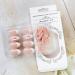 Medium Almond Press on Nails - White French Tips & 3D Flower Bow Charms | Cute Reusable Pink Acrylic Nails | 24pcs - Perfect for Elegant Looks - Buy Online on GoSupps.com