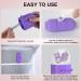 ETSAMAL 2 in 1 Ice Roller for Face - Reusable Silicone Roller for Puffiness Relief, Tighten Skin - Includes Gua Sha Tools - Purple - Buy Online on GoSupps.com