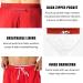 NAVISKIN Men's 5 Running Shorts - Lightweight Quick Dry Workout Shorts with Zipper Pocket - Red, Large - Buy Online on GoSupps.com