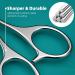 Nose Hair Scissors - Precision Grooming Scissors for Men & Women | Mustache & Eyebrow Trimming | Mini Beauty Scissors for All Purposes - Buy Online on GoSupps.com