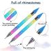 2PCS ANGNYA Dual-ended Wax Nail Rhinestone Picker Dotting Pen - Gradient Handle with Crystal Beads for DIY Manicure Nail Art - Buy Online on GoSupps.com
