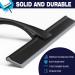 10-Inch Matte Black Stainless Steel Shower Squeegee - All-Purpose for Bathroom, Shower Doors, Mirrors, Tiles, Car Windows - Streak-Free Finish - Buy Online on GoSupps.com