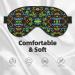 Double-Sided Tie-Dye Pot Leaf Eye Mask | Unisex Sleep Shade & Cover for Comfortable Nights - Buy Online on GoSupps.com