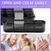 Odaro Weekly Pill Organizer - 28 Compartment Daily Pill Box for Vitamins & Supplements - Travel-Friendly Full Black Design - Buy Online on GoSupps.com