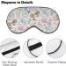 Vector Bicycle Pattern Sleep Mask | Adjustable Strap | Blocks Light | For Men & Women - Buy Online on GoSupps.com
