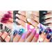 Nail Pen Designer Stamp Nail Art Tool with 15pcs Nail Painting Brushes Nail Dotting Tool Nail Foil Manicure Tape Color Rhinestones for Nails - Buy Online on GoSupps.com