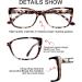 OCCI CHIARI Oversized Brown Reading Glasses for Women | 1.0-6.0 Magnification | Fashionable Readers in 1.75 Strength - Buy Online on GoSupps.com