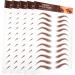 Beavorty 20 Sheets Eyebrow Stickers Authentic Eyebrow Makeup Eyebrow Simulation Eyebrow Fake Eyebrows 1 count (Pack of 1) Brownx4pcs - Buy Online on GoSupps.com