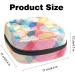 Colorful Circle Pattern Women's Tampon Storage Bags | Multi Pocket Binding-Up Bags for Menstrual Products - Buy Online on GoSupps.com