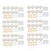 KVSERT 16 mm Stainless Steel Mirror Screw Cap (48 Pieces)