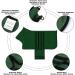 BasVII Microfiber Dog Bathrobe - Extra Absorbent & Quick Drying Adjustable Velcro Fastener for All Sizes - Perfect for Large Medium & Small Dogs - XXL Green - Buy Online on GoSupps.com
