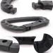Nxtop Tactical Carabiner Keychain - 10 Pack Hard Polymer D Rings Clips for Outdoor Activities - Black - Buy Online on GoSupps.com