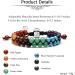 JSDDE 7 Chakra Crystal Stone Rope Bracelet for Women - Natural Gemstone Jewelry - Buy Online on GoSupps.com