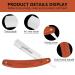 OXYEFEI Personalized Straight Edge Razor - Stainless Steel Blade & Wooden Handle | Perfect Gift for Father's Day & Haircuts (Red - Buy Online on GoSupps.com