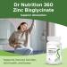 Zinc Immune Support Supplement - Increases Body's Immune System and Energy - Promotes Healthy Skin Hair and Nails - Enhanced Absorption with No Side Effects - 90 Days Supply - Dr Nutrition 360 - Buy Online on GoSupps.com