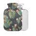 Vintage Cactus Hot Water Bottle with Cover 1L Small Hot Water Bag for Pain Relief Cramps BPA Free
