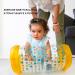 GXHONG Baby Crawling Roller Toy - Inflatable 42x22cm for Infant Motor Skills & Coordination 6 Months+ Yellow - International Shipping Available - Buy Online on GoSupps.com