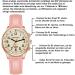 Hearkent Talking Watch for Blind Seniors | Loud Voice Visual Impairment Aid | German Language Pink - Perfect Gift for Women - Buy Online on GoSupps.com