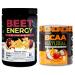 Nutrology Beet Natural O2 Pre Workout Powder Passion Fruit Flavor (30 Servings) BCAA Natural Plant Based BCAA Powder Orange Coconut Flavor (30 Servings)