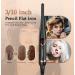 Small Flat Iron for Short Hair - 3/10 Pencil Hair Straightener with Adjustable Temp & Auto Shut Off - Perfect for Pixie Cuts & Bangs - Buy Online on GoSupps.com