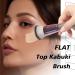 Flat Top Kabuki Foundation Brush for Liquid Makeup - Premium Big Brush with Fiber Bristles for Cream & Powder Makeup - Rose Gold - Buy Online on GoSupps.com