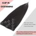 Shop Black #1 Clip In Extensions - Real Remy Human Hair 8 Wefts 18 Clips 80g 45cm - Premium Quality Online - Buy Online on GoSupps.com