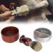 Beard Shaving Set - Wooden Bowl & Brush - Ultimate Mustache Grooming Tool for Men | International Shipping - Buy Online on GoSupps.com