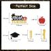 Congrats Grad Topper from Student to Teacher Graduation 25PCS Teacher Class of 2023 Cake Topper Graduate Party Cake Decor black and red Teacher Graduation Party - Buy Online on GoSupps.com