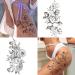 Cerlaza Temporary Tattoos for Women - Long Lasting Half Arm Sleeve Tatuajes Temporales with Sexy Flower Designs - Waterproof and Realistic - Buy Online on GoSupps.com