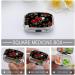 Beautiful Rose Print Pill Box | 2 Compartment Portable Medicine Organizer | Decorative Metal Pill Case for Pocket & Purse - Perfect Gift - Buy Online on GoSupps.com