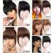 Bangs Hair Clip Straight Synthetic Blunt Bangs Clip in Bangs Hair Extensions Synthetic Neat Flat Bang with Temples Thick Front Face Fringe Bangs Hairpieces for Women Bangs Clip in Hair (Color : 1B 6inches 1B - Buy Online on GoSupps.com