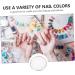 Didiseaon Palette de M lange pour Ongles Blanc avec Bord Dor Plateau de Peinture Nail Art pour Salon et Usage Professionnel Outil Pratique pour Cr ation de Couleurs Uniques - Buy Online on GoSupps.com