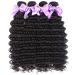 9A Brazilian Deep Wave Human Hair Bundles 20-26 inch - 4 Bundle Pack | Unprocessed Virgin Curly Wavy Hair - Natural Black Color | Laritaiya - Buy Online on GoSupps.com