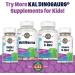 KAL Dinosaurs Relax-a-Saurus L-Theanine Grape Chewables - 30 Count | Stress Relief for Kids - Buy Online on GoSupps.com