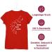 Shirtracer Women's Shirt - Gift for Dog Owners - Never Walk Alone Paw Prints - Red M - International Shipping Available - Buy Online on GoSupps.com