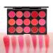 Shogpon 15 Color Cream Lip Gloss Palette & Matte Lipstick Set - Professional Makeup Cosmetics for Everyday Use - Buy Online on GoSupps.com