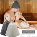 Premium Sauna Hat Set - Felt Sauna Caps for Men & Women | Gray & White Sauna Accessories - Buy Online on GoSupps.com