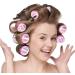 KEYRI 48PCS Self Grip Hair Rollers Set (Pink) - No Heat Jumbo Curlers for Long, Medium, Short Hair - Heatless Styling Rollers with Clips - Hair Salon Quality - Buy Online on GoSupps.com