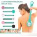 Jhua Rechargeable Electric Body Scrubber with 6 Spin Brush Heads - Waterproof Deep Cleaning Silicone Exfoliating Body Bath Brush for Men and Women - Buy Online on GoSupps.com