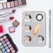 Palette de M lange Maquillage en Acier Inoxydable 2 Pi ces Grosse Taille Carr e 5 Trous avec Spatule Plateau de M lange Fond de Teint et Pigments pour Nail Art et Maquillage - Buy Online on GoSupps.com