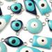 COGCHARGER Evil Eye Charm Connectors Set - 32 Pcs Mixed Shape Platinum Alloy Enamel Links in Sky Blue for Jewelry Making - Buy Online on GoSupps.com