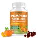 Pumpkin Seed Oil with Saw Palmetto Capsules, 3000mg Per Serving, Pumpkin Seeds Oil Supplement, Supports Immune, Hair, Urinary, Bladder & Prostate Health, Non-GMO, 180 Softgels 180 Count (Pack of 1)