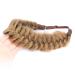 Bobiya Messy Wide 2-Strand Braided Headband - Chunky Elastic Hair Accessory for Women & Girls - Dirty Blonde Boho Beauty - Buy Online on GoSupps.com